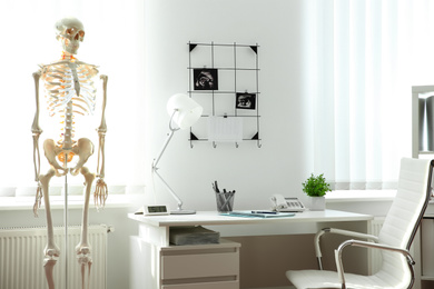 Interior of modern medical office. Doctor's workplace