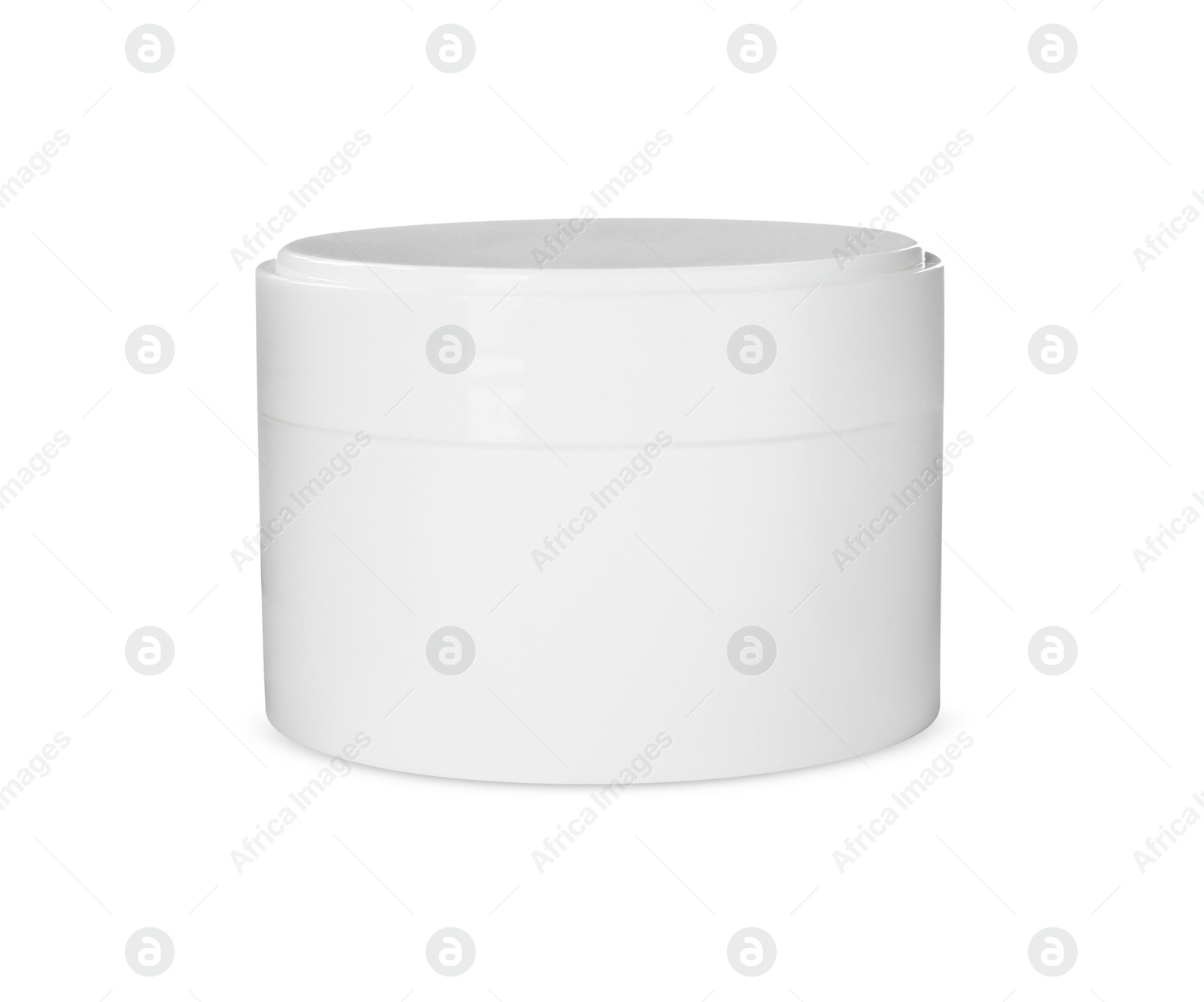 Photo of Jar of hand cream isolated on white