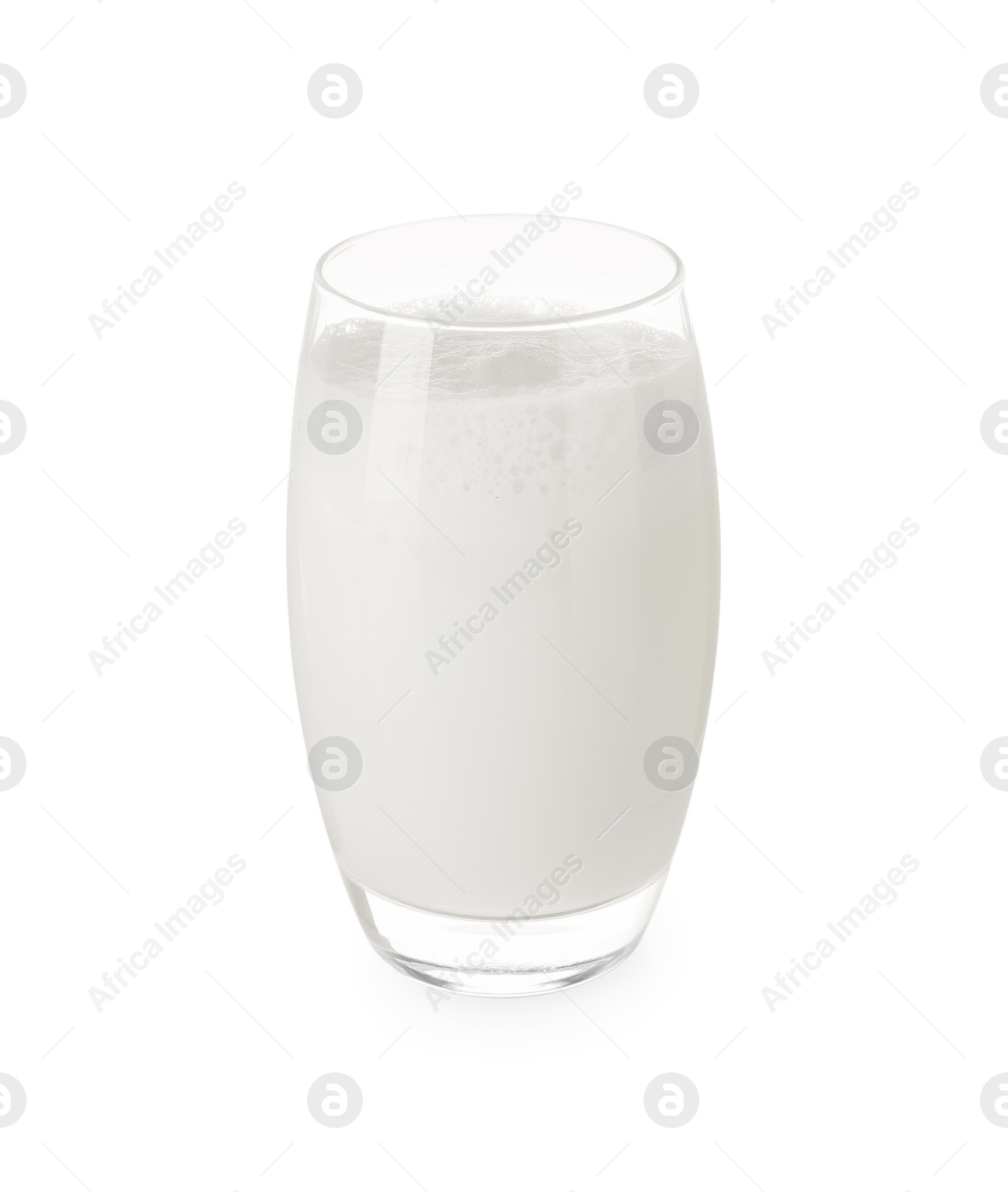 Photo of Glass of fresh milk isolated on white