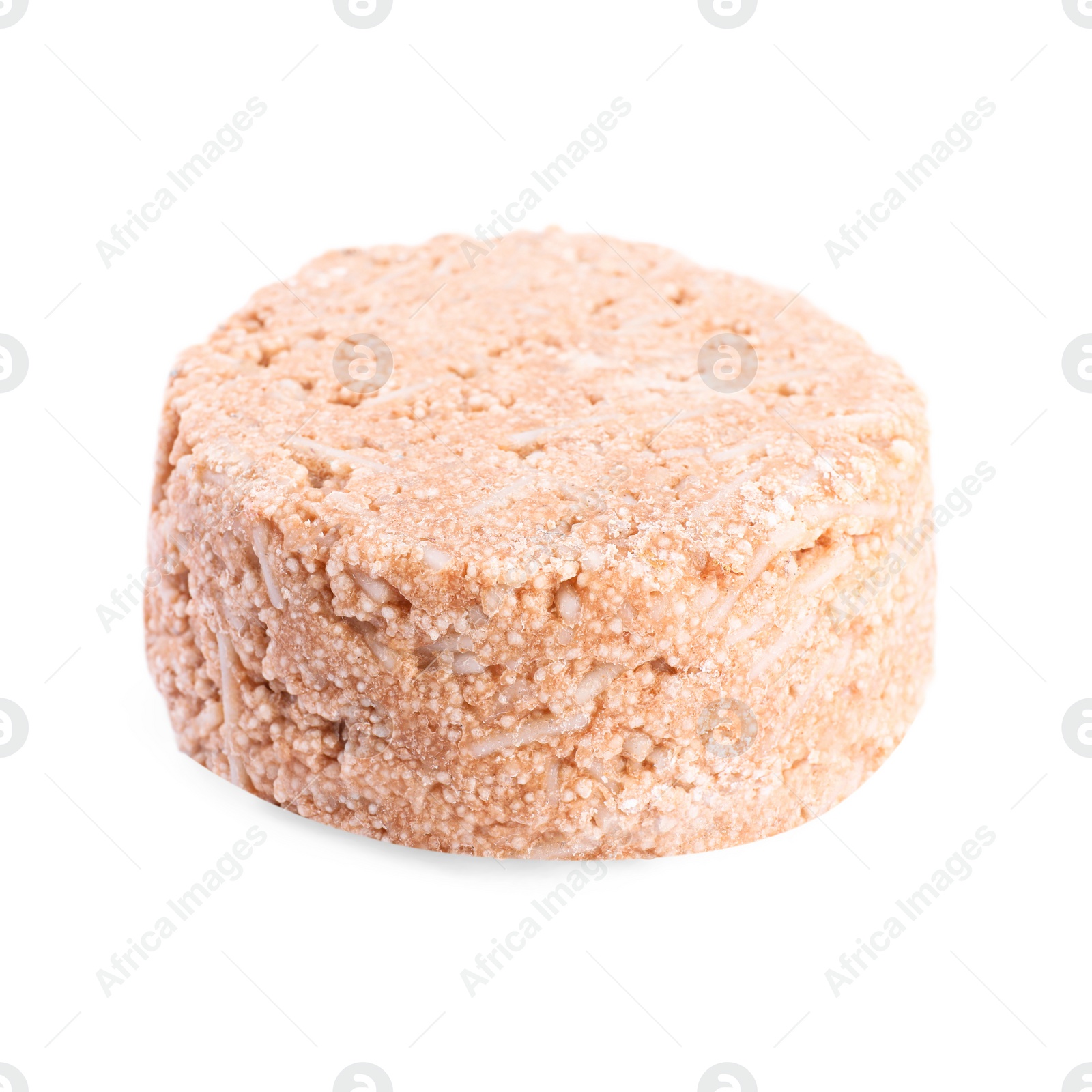 Photo of Solid shampoo bar isolated on white. Hair care