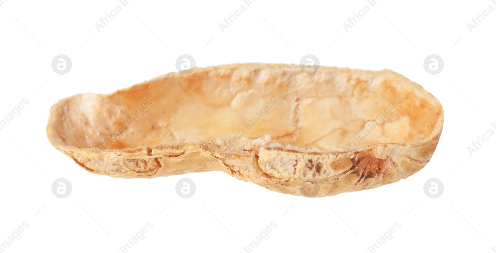 Photo of Piece of peanut pod isolated on white