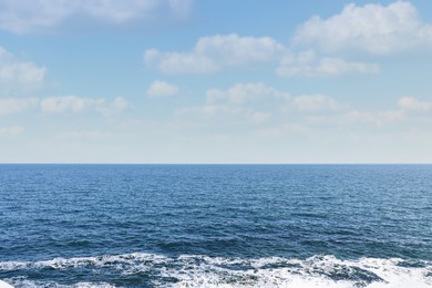 Photo of Picturesque view of sea and clear blue sky 