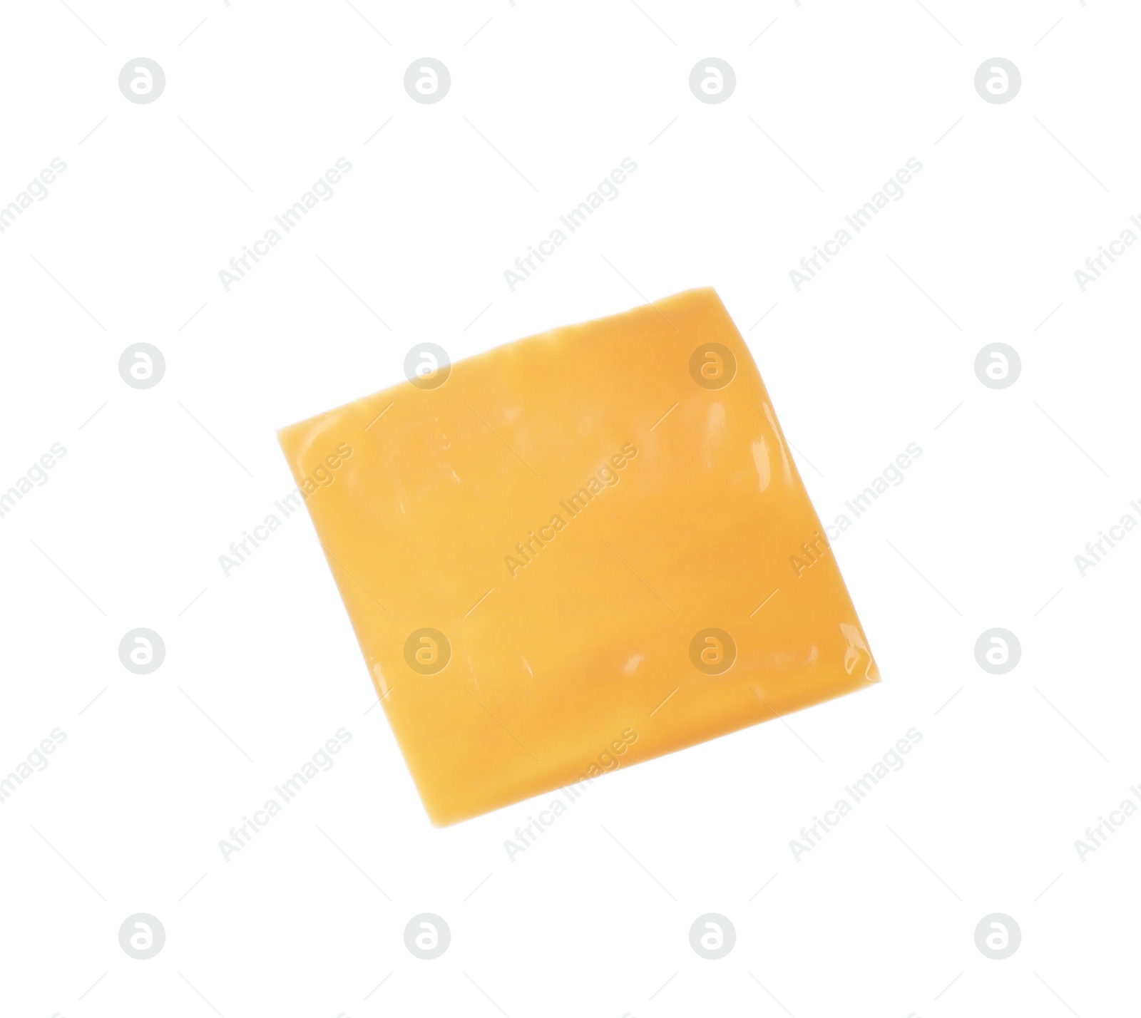 Photo of Slice of cheese for sandwich isolated on white