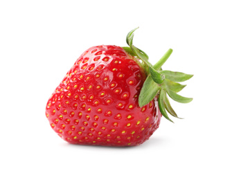 Delicious fresh ripe strawberry isolated on white