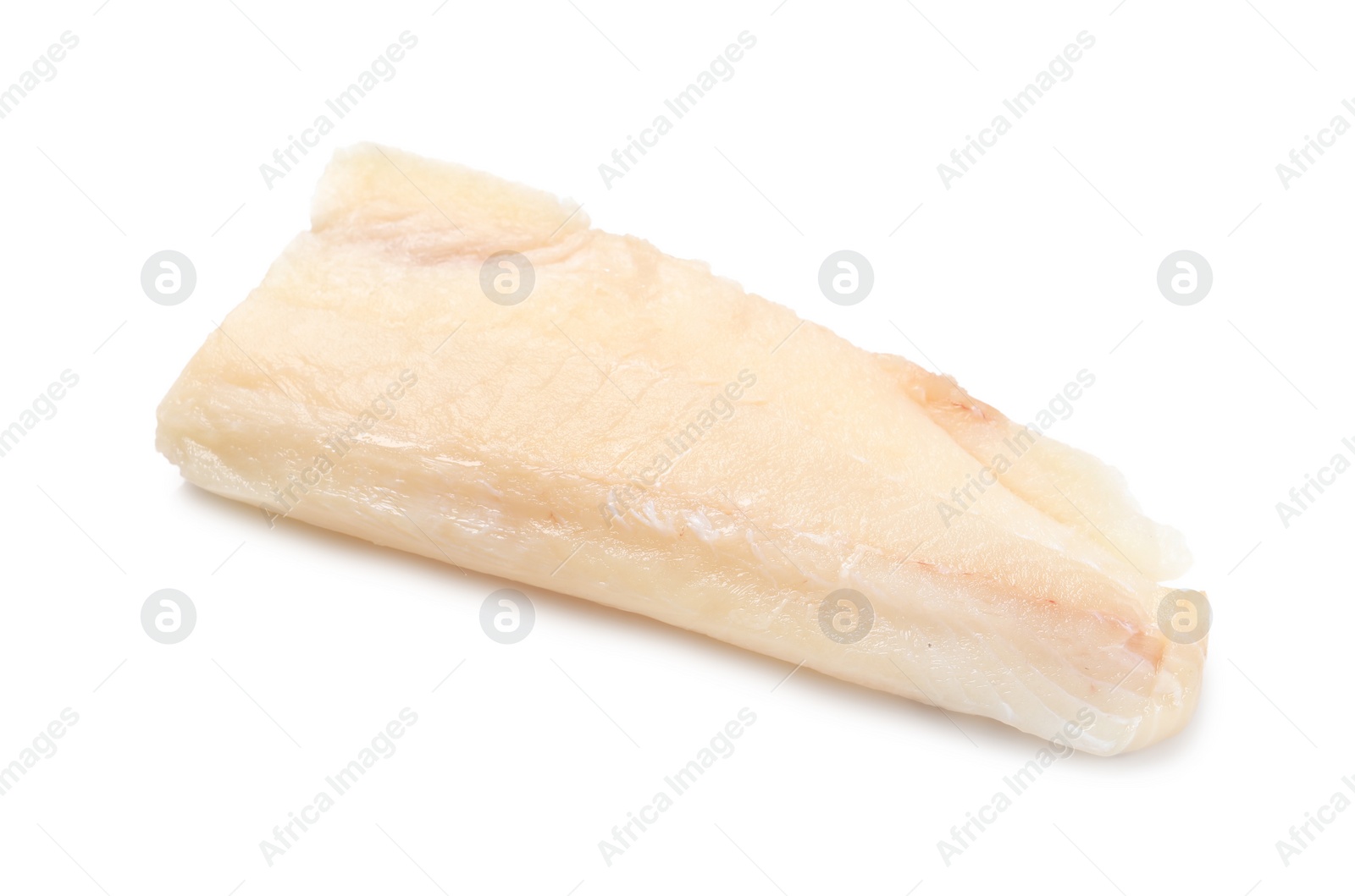 Photo of Piece of raw cod fish isolated on white