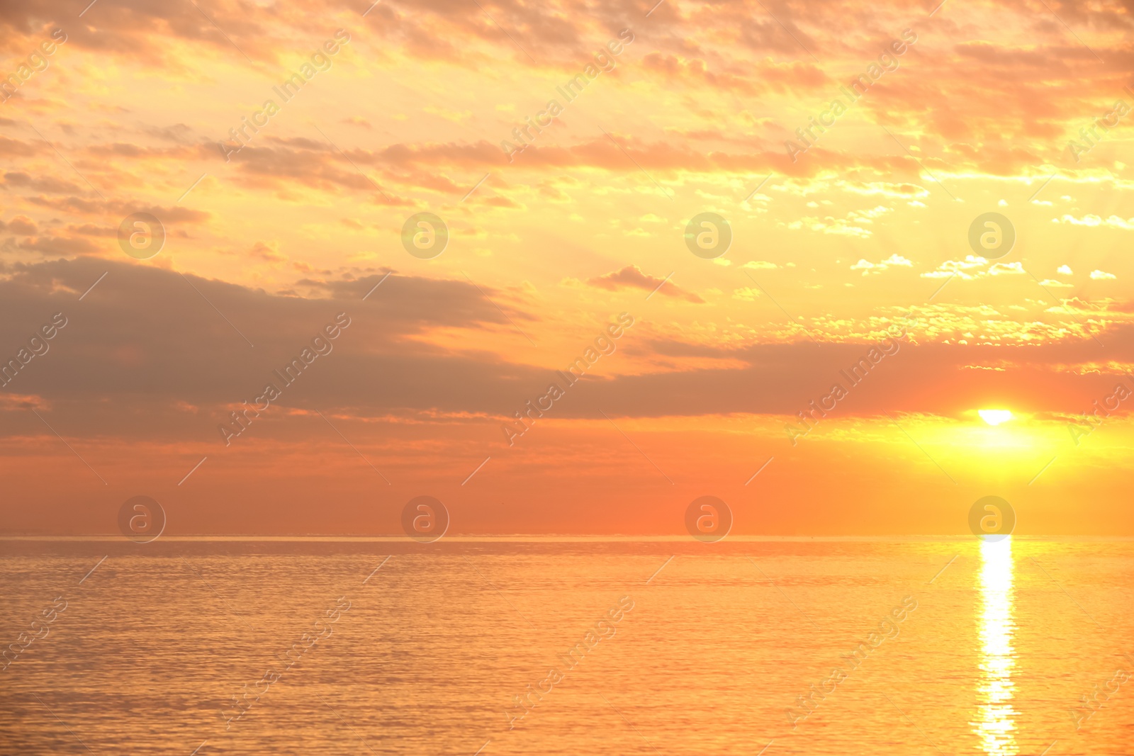 Photo of Picturesque view of beautiful seascape on sunrise