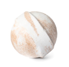 Bath bomb on white background. Spa product