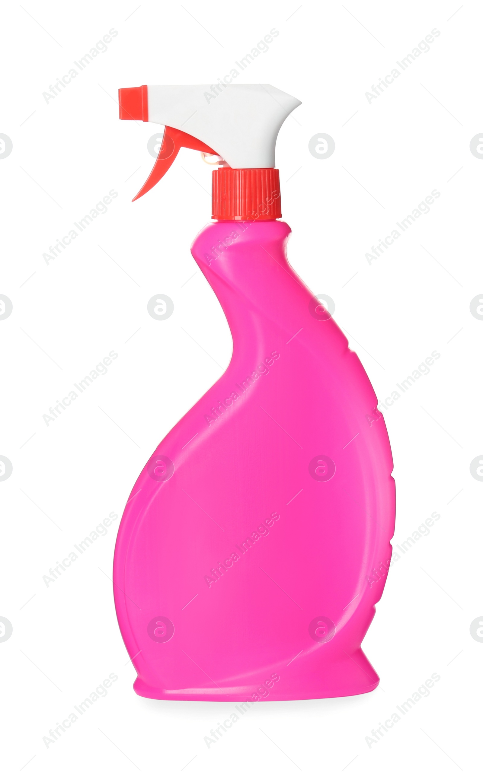 Photo of Blank toilet cleaner spray bottle isolated on white