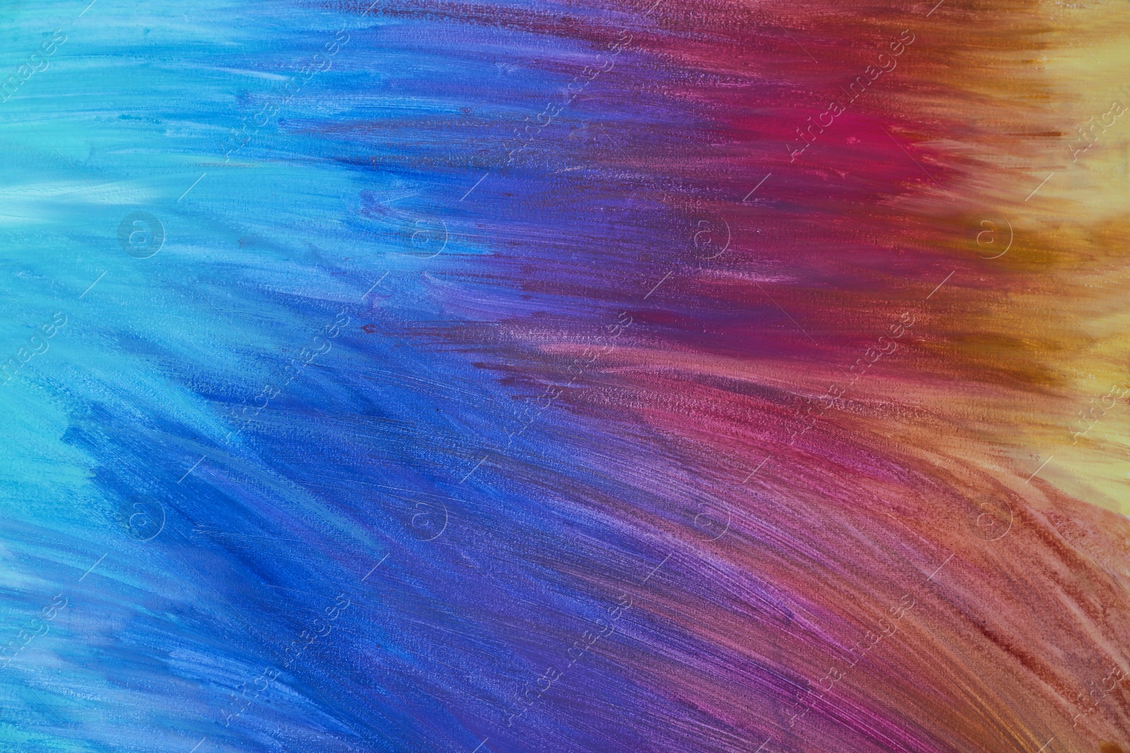 Photo of Abstract colorful paint as background, top view