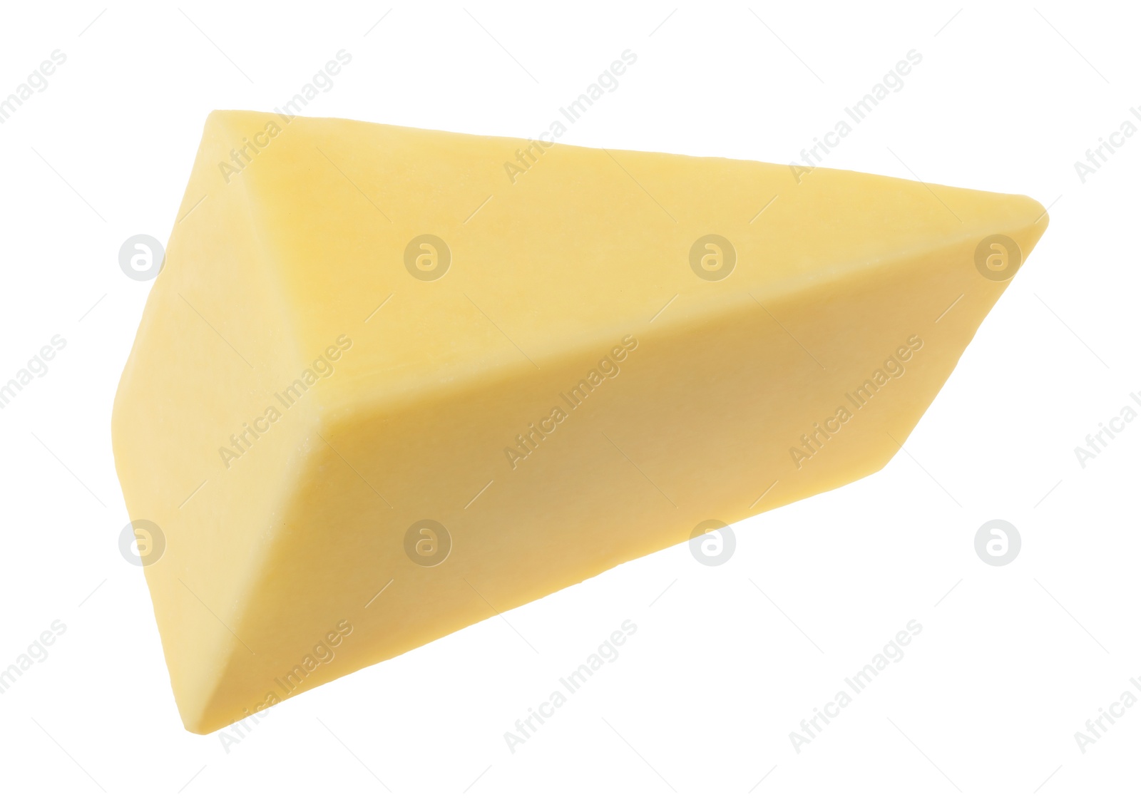 Photo of Piece of tasty cheese isolated on white