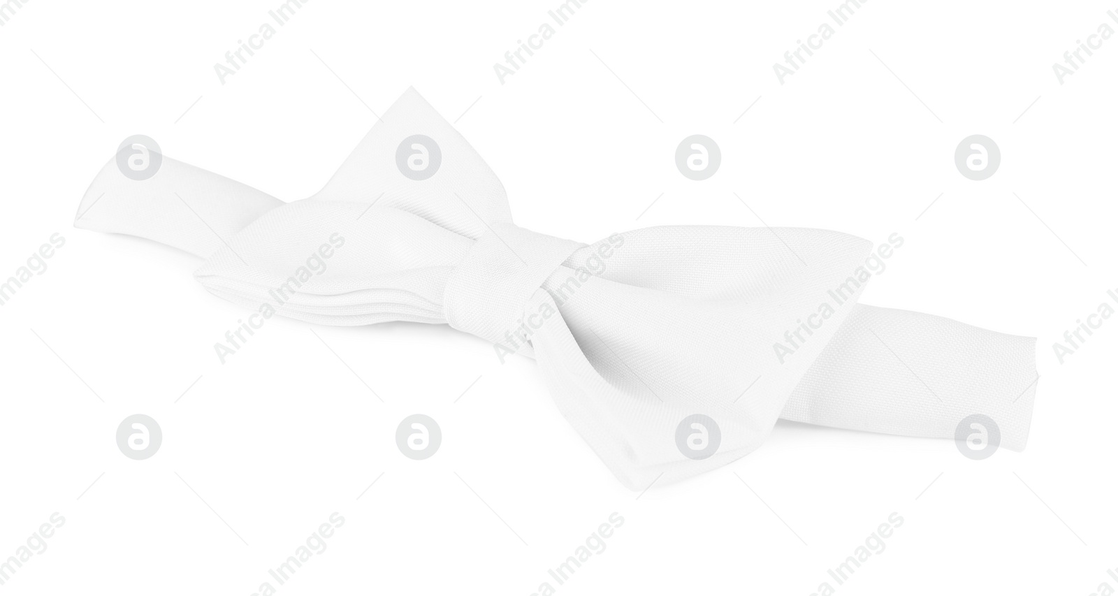 Photo of Stylish elegant bow tie isolated on white