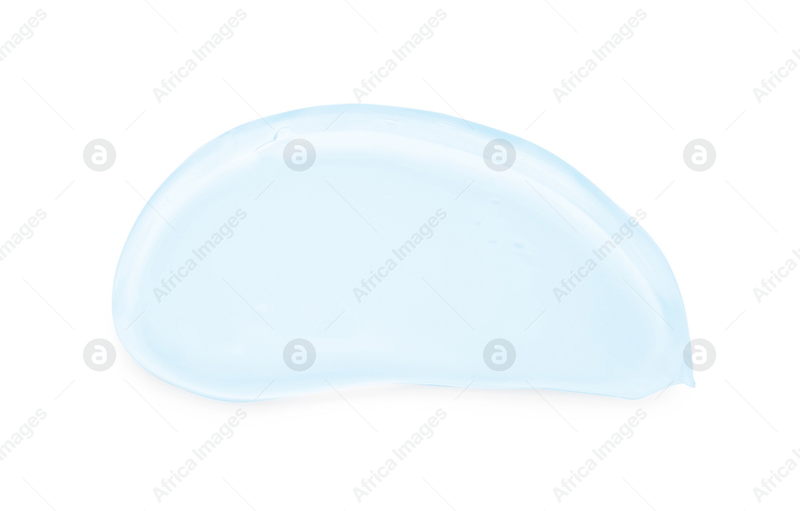 Image of Sample of cosmetic gel isolated on white, top view