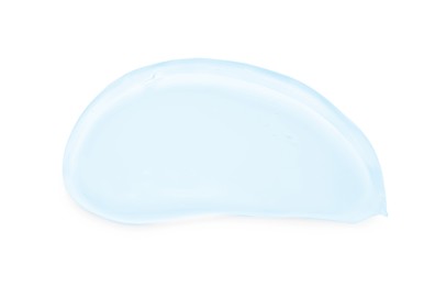 Image of Sample of cosmetic gel isolated on white, top view