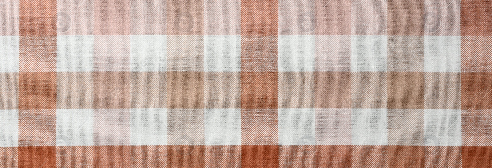 Photo of Texture of checkered fabric as background, top view