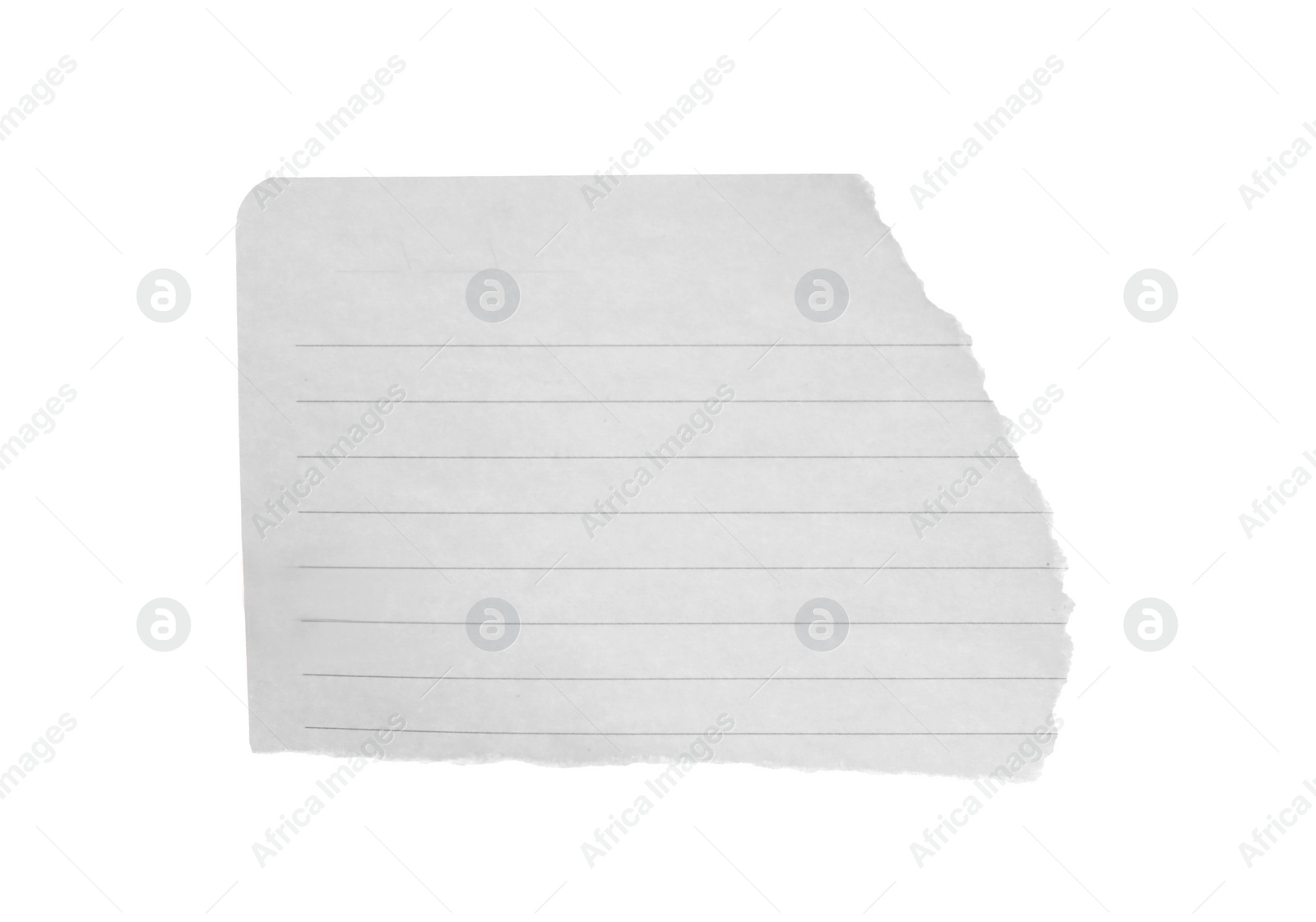 Photo of Piece of paper isolated on white. Space for text