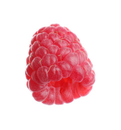 Photo of Delicious fresh ripe raspberry isolated on white