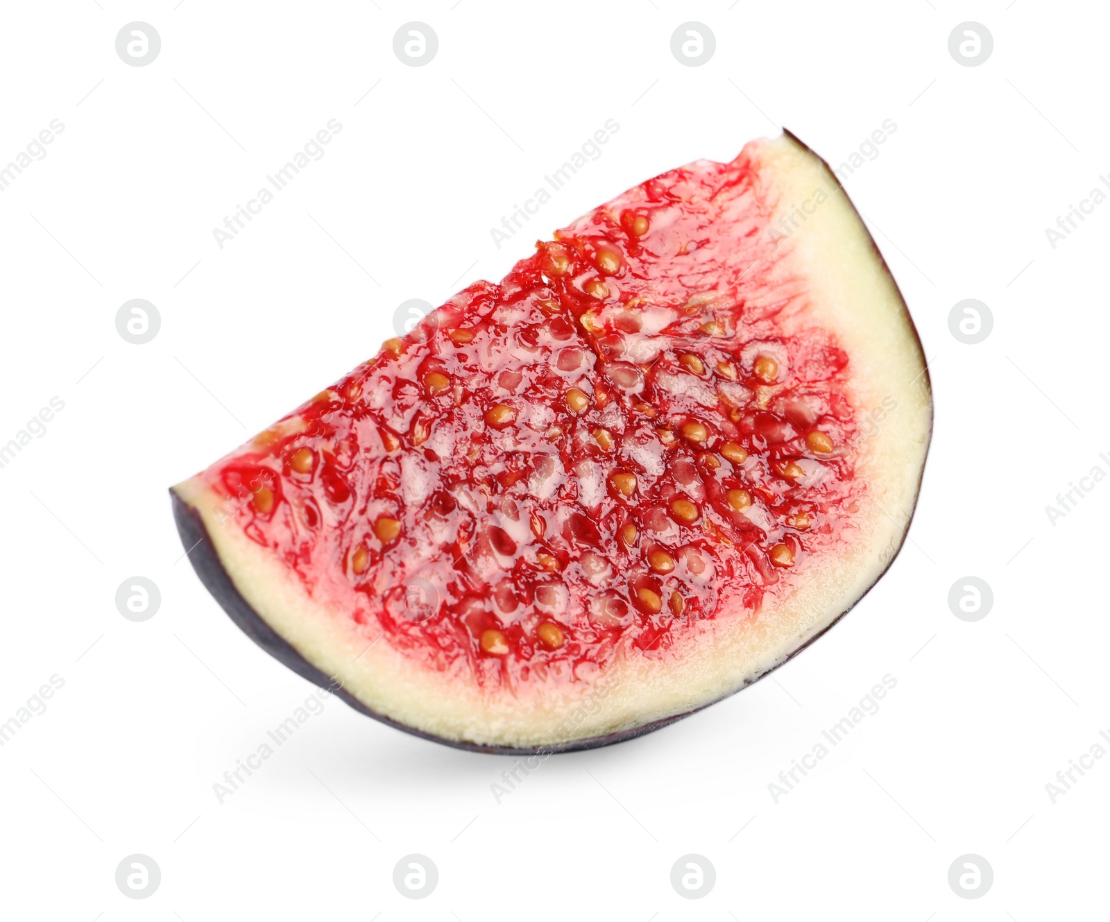 Photo of Piece of fresh fig isolated on white