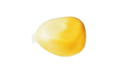 Small fresh corn kernel on white background