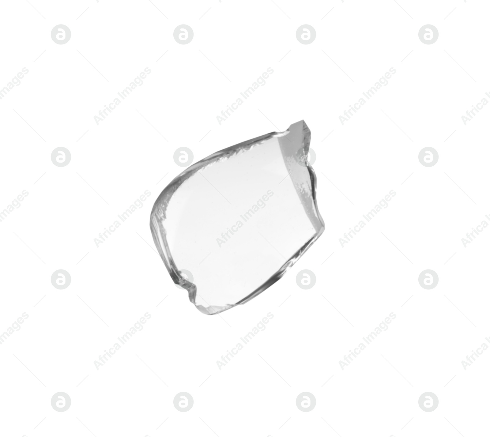 Photo of Piece of broken glass isolated on white