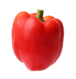 Photo of One fresh bell pepper isolated on white