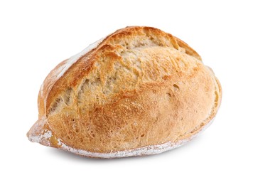 Photo of Freshly baked sourdough bread isolated on white