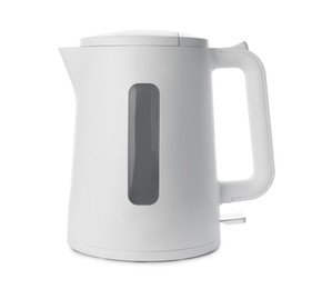 Photo of New modern electric kettle isolated on white