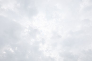 Picturesque view of beautiful sky with white clouds