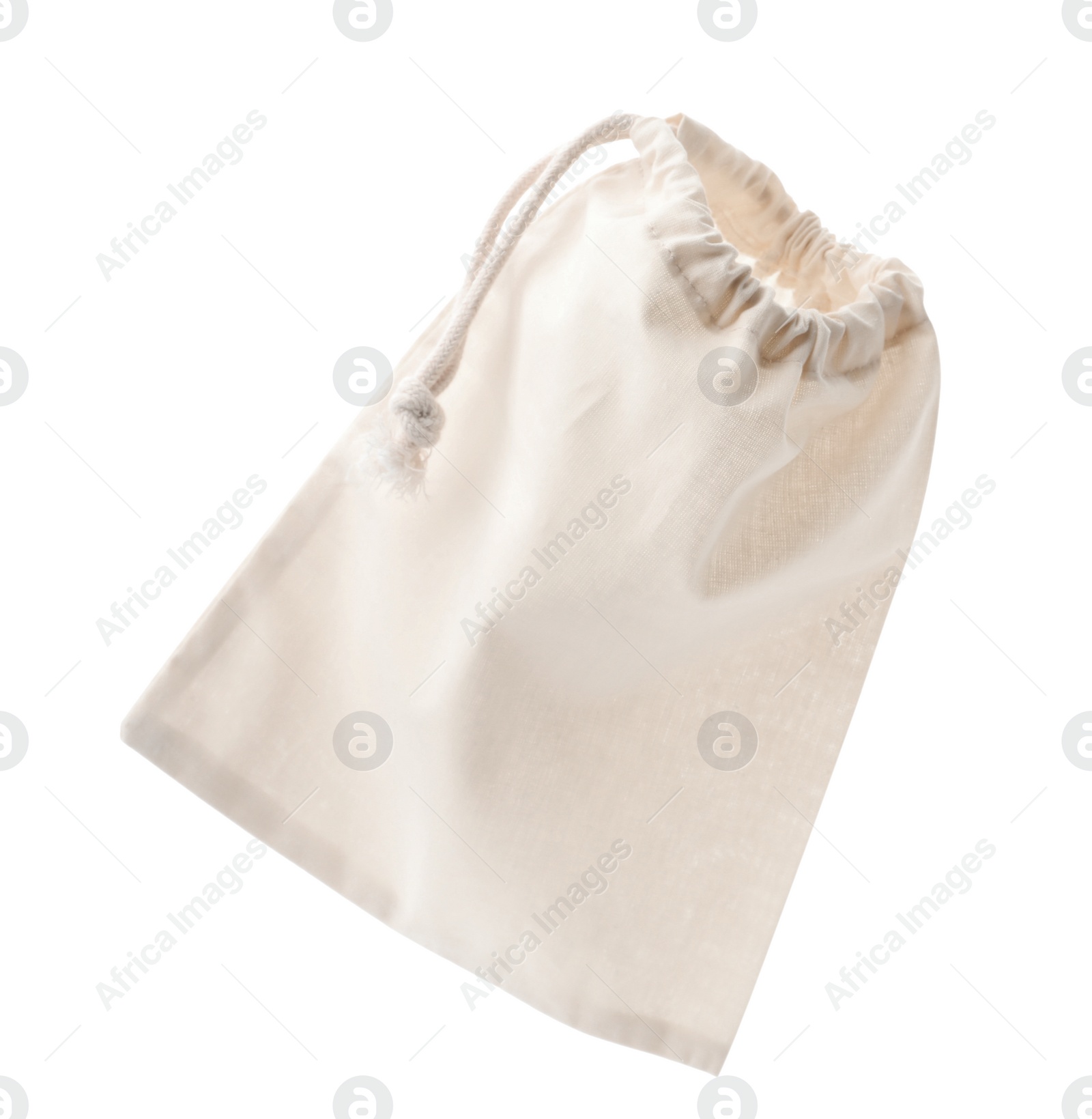 Photo of Empty cotton eco bag isolated on white