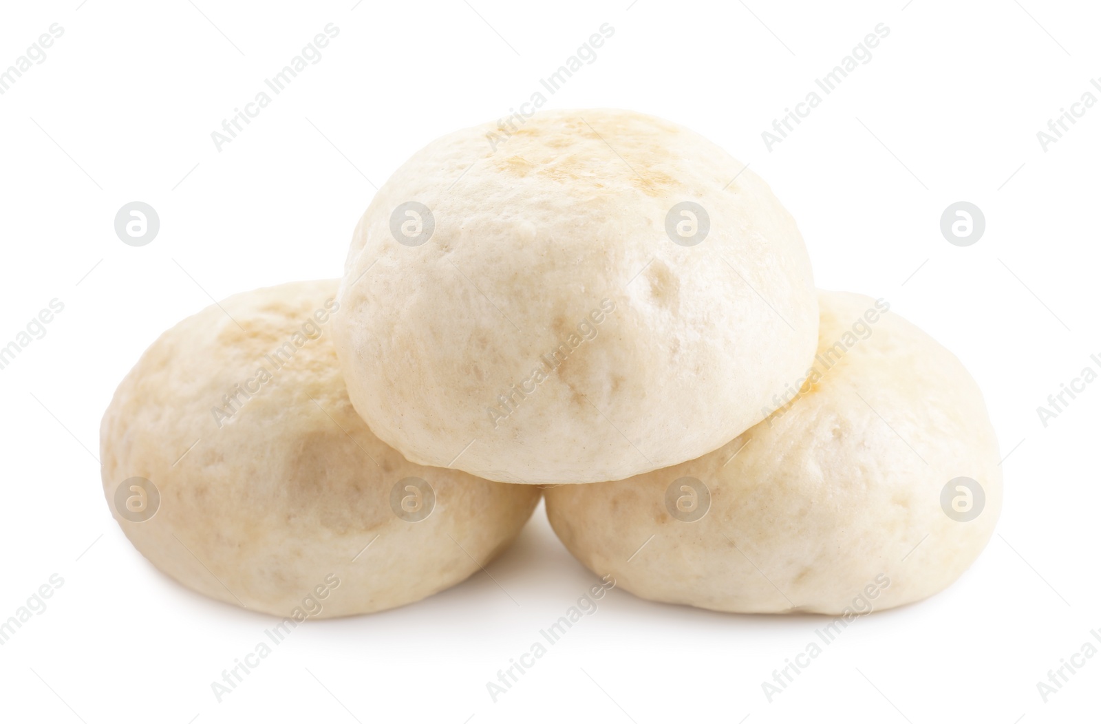 Photo of Delicious chinese steamed buns isolated on white