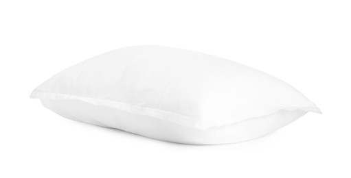 Photo of One new soft pillow isolated on white