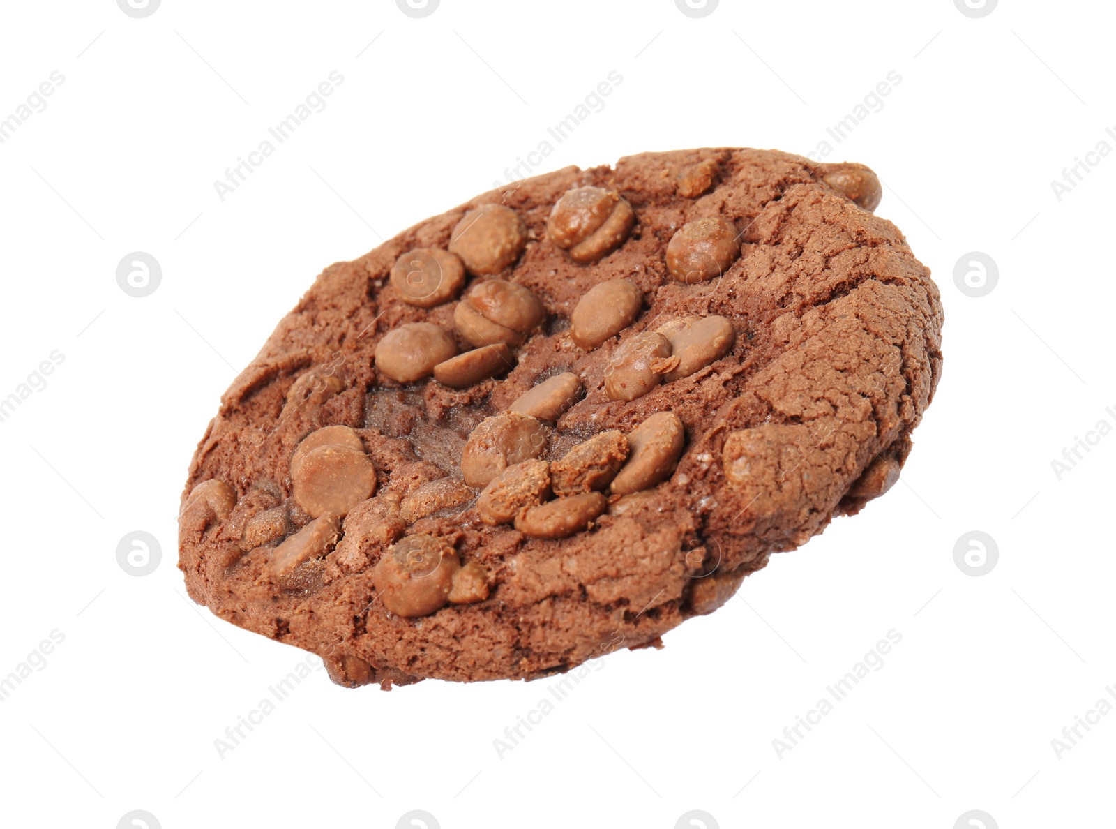 Photo of Delicious chocolate chip cookie isolated on white