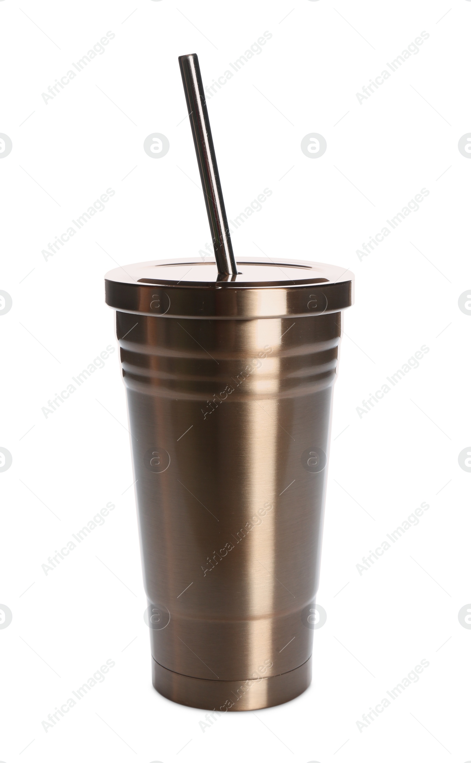 Photo of Coffee cup with space for design on white background