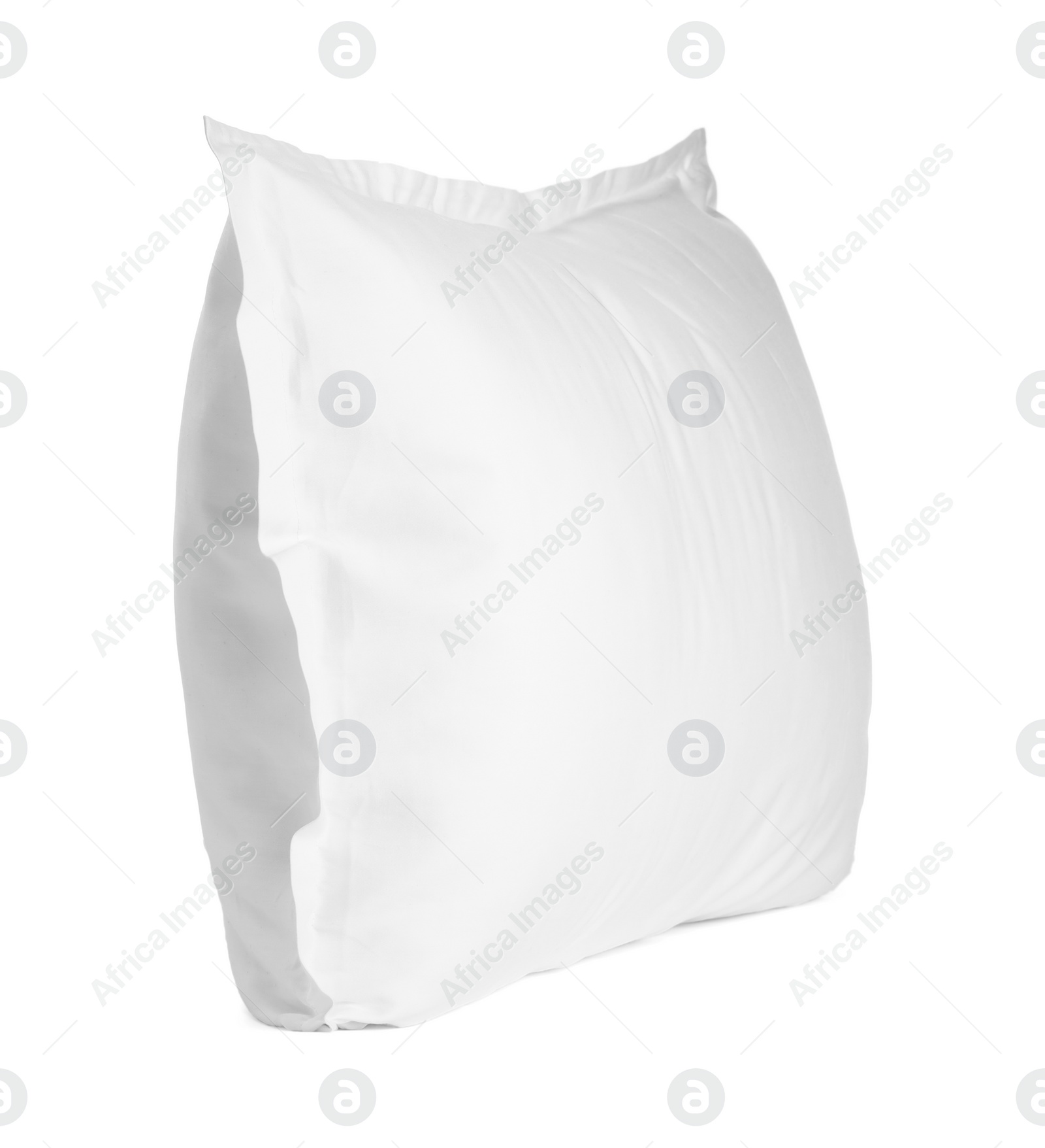 Photo of One new soft pillow isolated on white