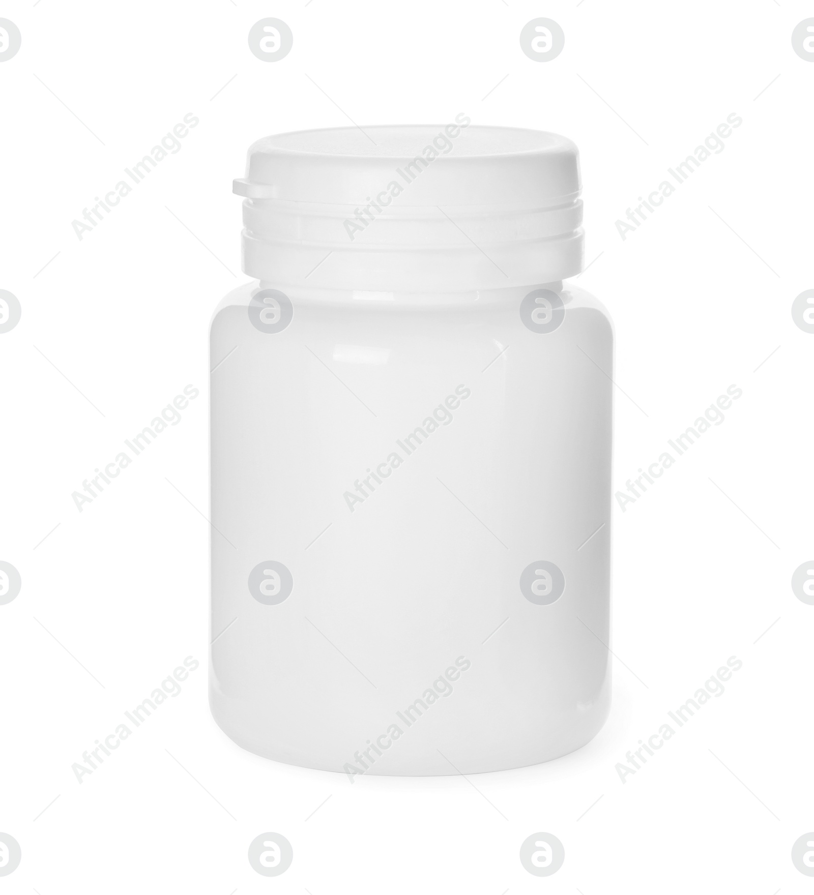 Photo of Plastic bottle for pills isolated on white