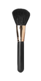 Photo of Makeup brush of professional artist isolated on white. Cosmetic product