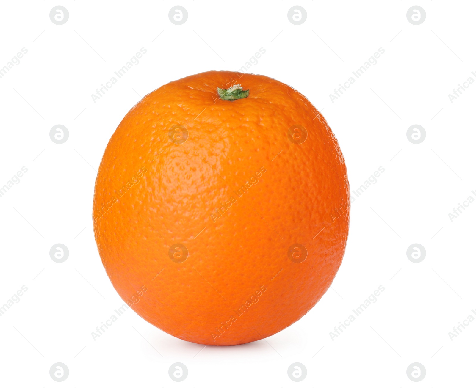 Photo of Fresh ripe orange isolated on white. Citrus fruit