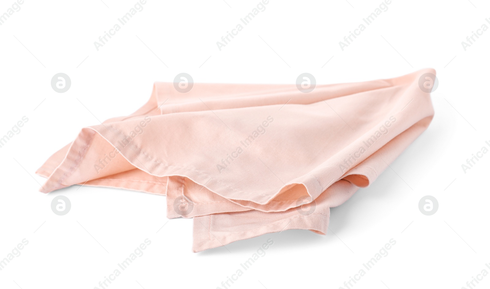 Photo of Fabric napkin for table setting on white background