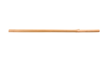 Photo of Dry bamboo stick on white background