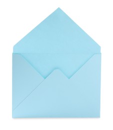 Light blue letter envelope on white background