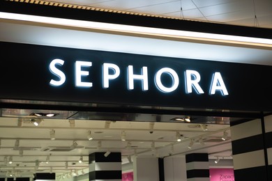 Photo of Warsaw, Poland - September 08, 2022: Sephora store in shopping mall