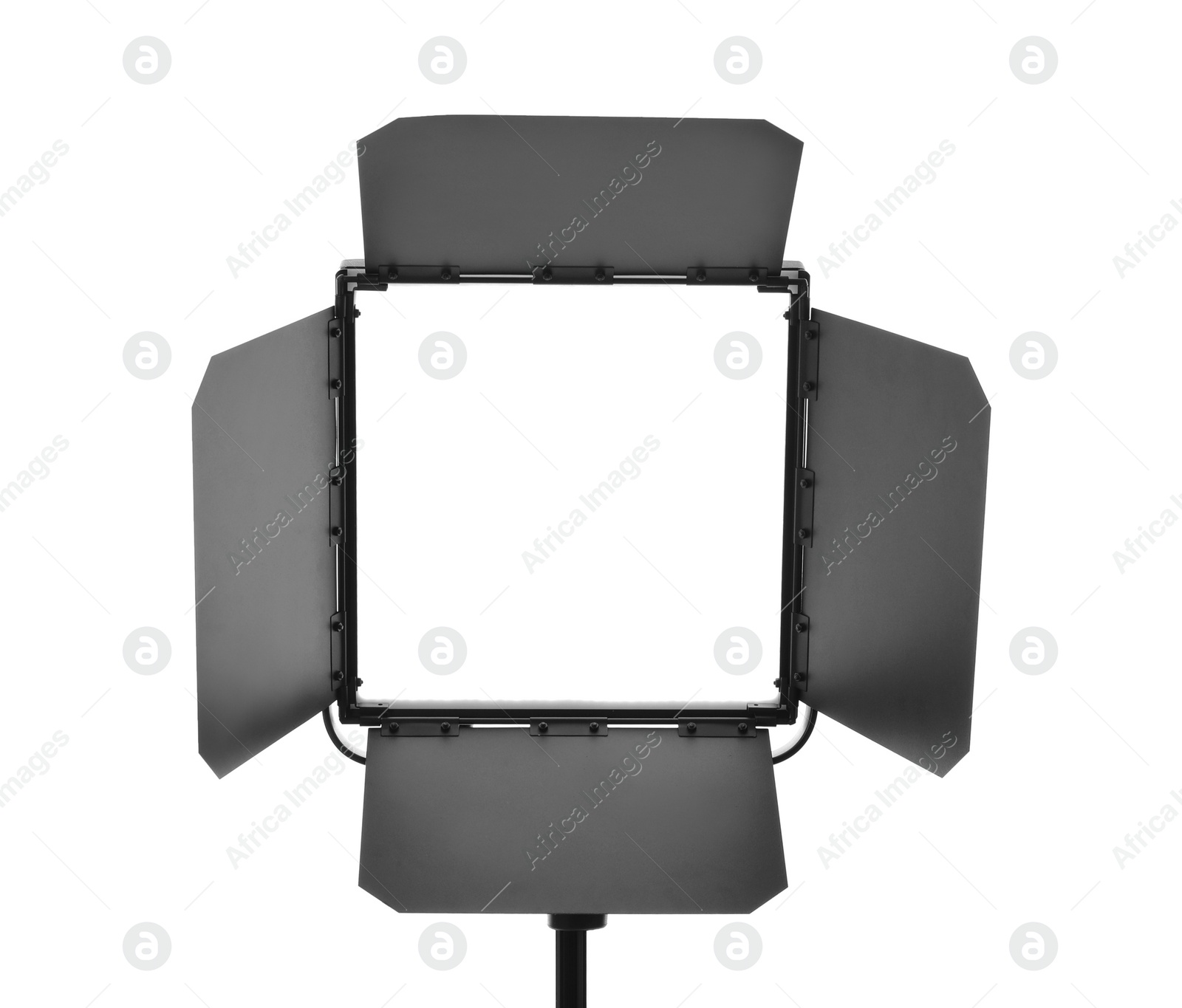 Photo of Professional lighting equipment for video production isolated on white