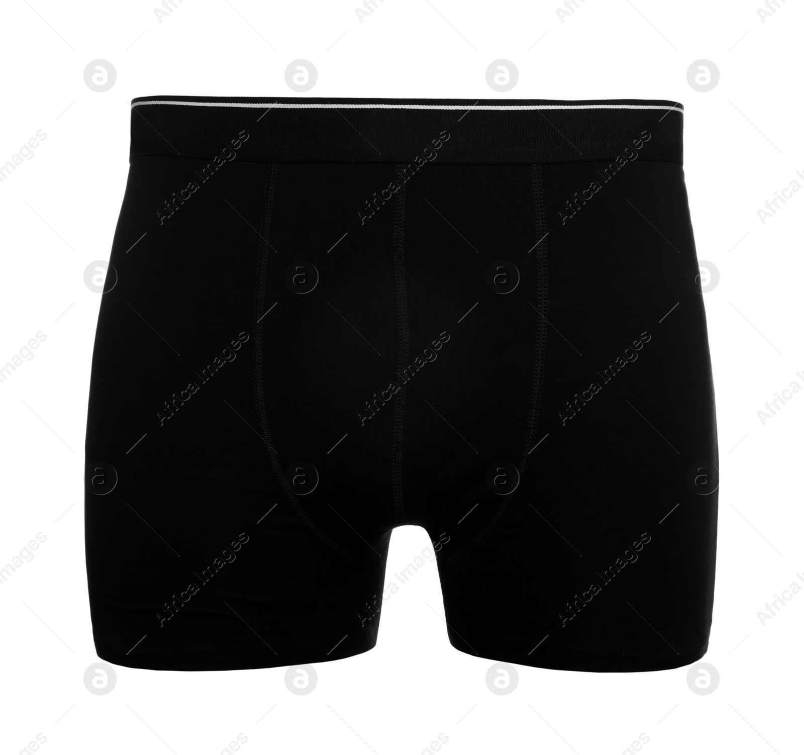 Image of Comfortable black menʼs underwear isolated on white