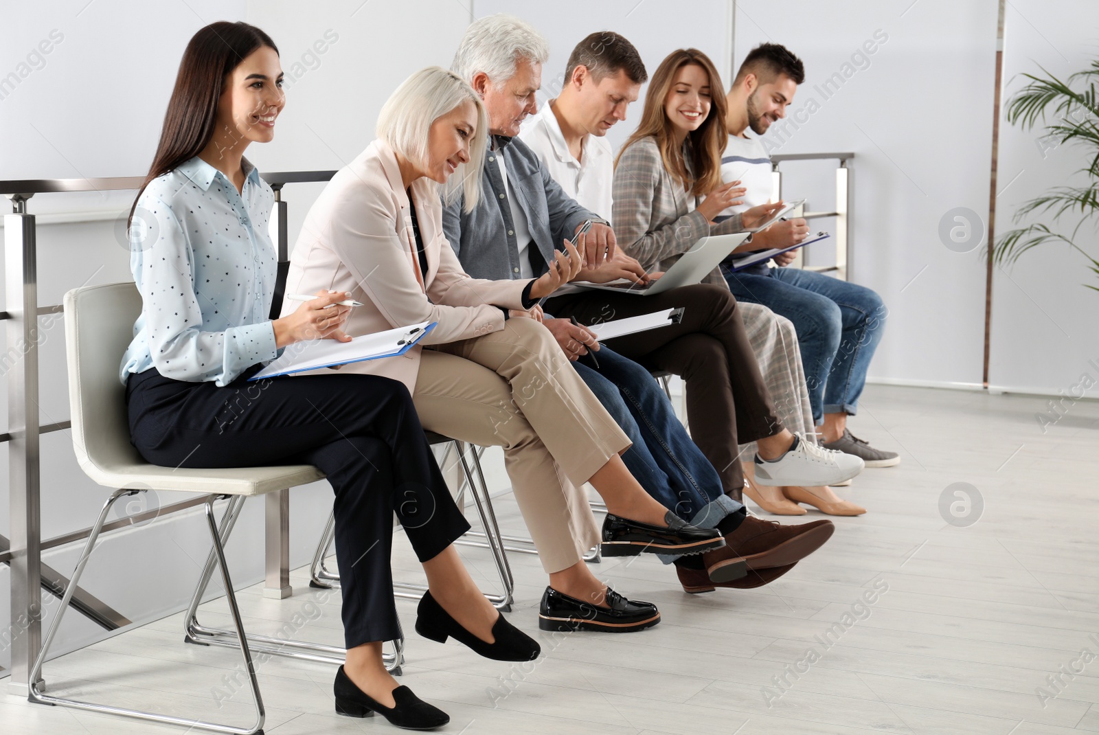 Photo of People waiting for job interview in office