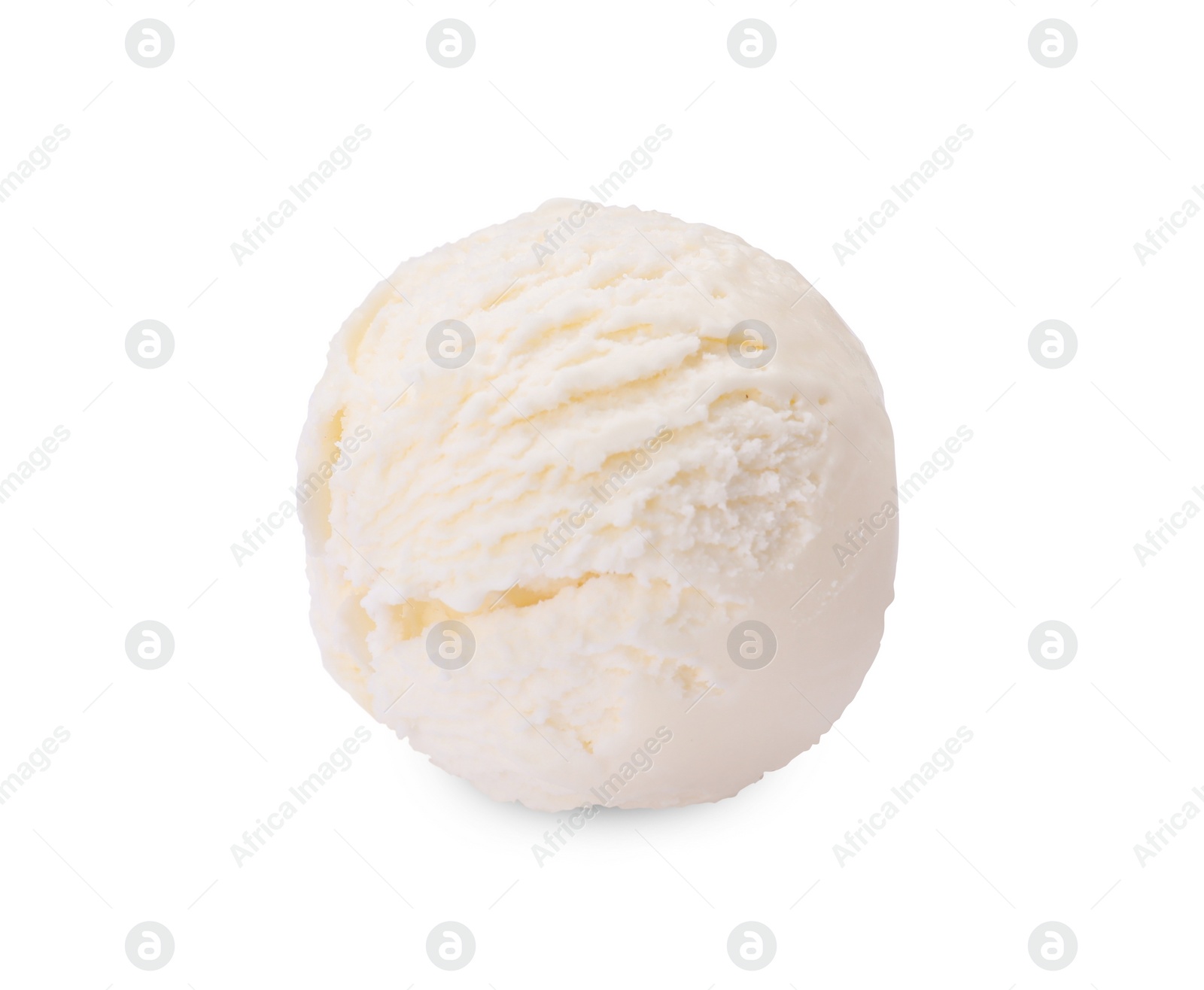 Photo of Scoop of tasty ice cream isolated on white