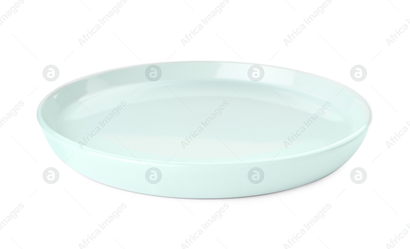 Photo of Empty clean ceramic plate isolated on white