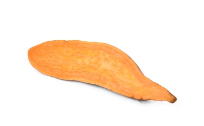 Photo of Fresh sweet potato half isolated on white