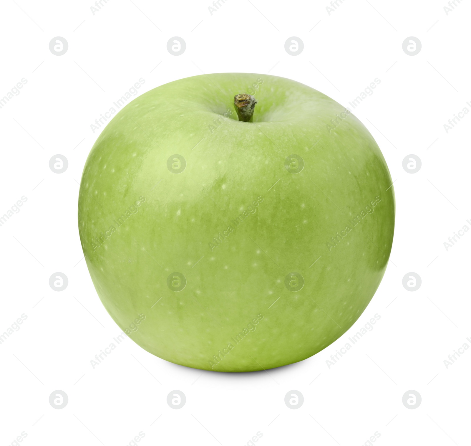 Photo of Whole ripe green apple isolated on white