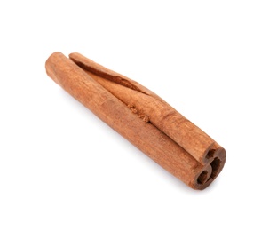 Photo of Aromatic cinnamon stick on white background