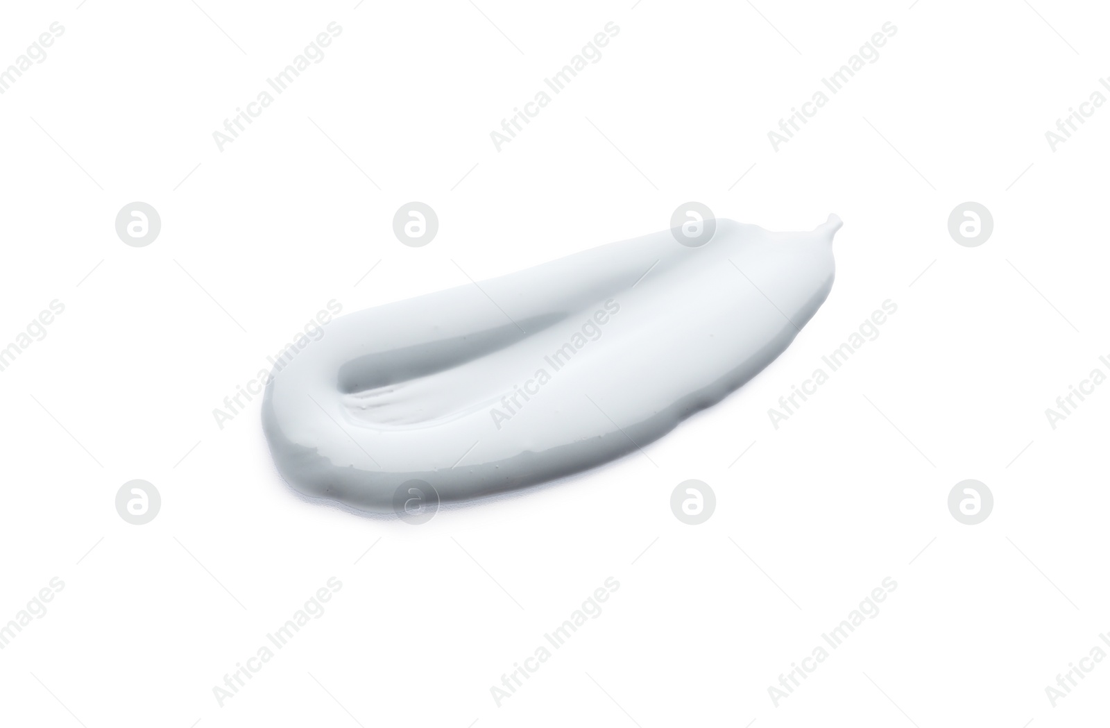 Photo of Sample of facial cream isolated on white