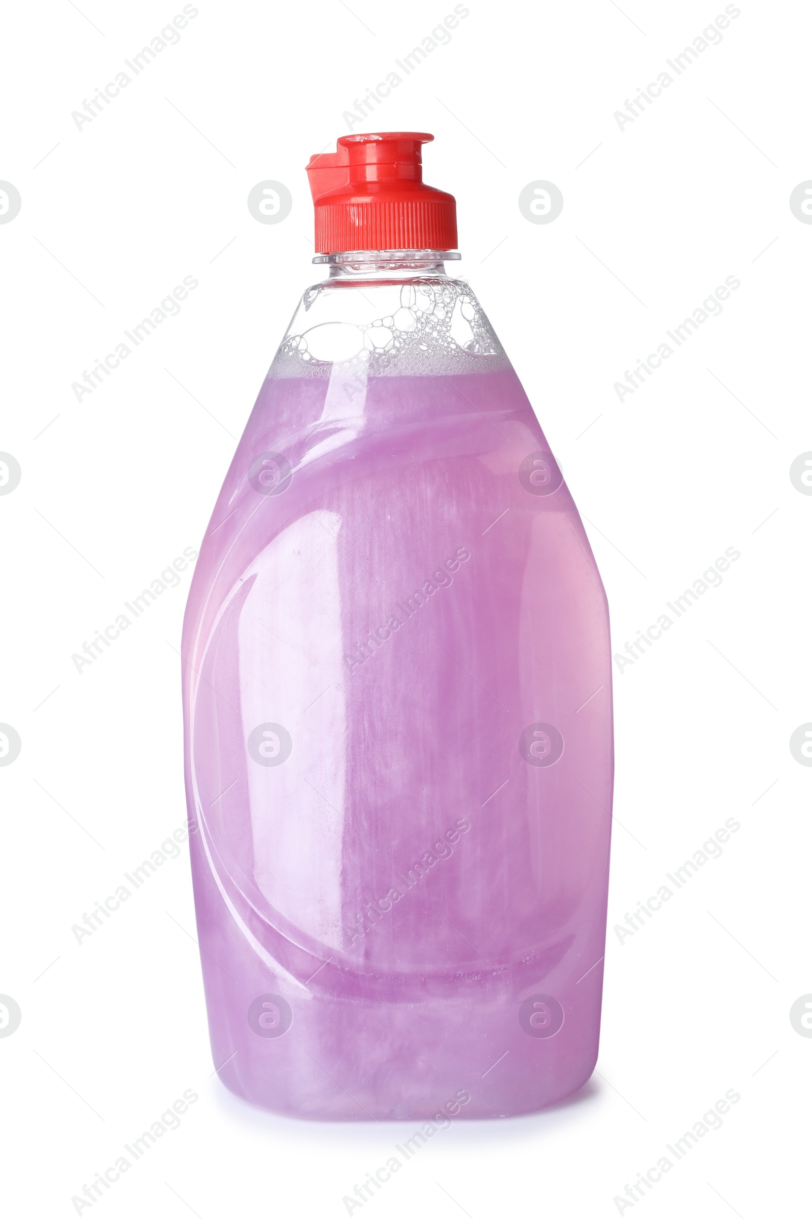 Photo of Cleaning product for dish washing on white background